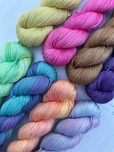 Sweetshop Mix - Organic Cotton- Plant Fibre DK Hand Dyed Yarn
