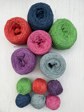 Load image into Gallery viewer, Colours - Mini Bundles of Organic Cotton &amp; Linen - Hand Dyed Plant Fibre - 4ply