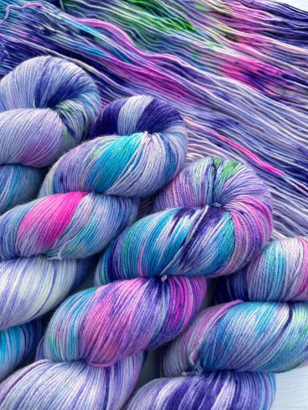 Hydrangea - Superwash Merino & Nylon - Hand Dyed Variegated Yarn