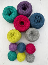 Load image into Gallery viewer, Colours - Mini Bundles of Organic Cotton &amp; Linen - Hand Dyed Plant Fibre - 4ply