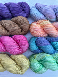 Sweetshop Mix - Organic Cotton- Plant Fibre DK Hand Dyed Yarn