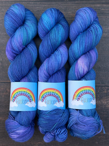 Agapanthus - My Garden in Bloom - Hand Dyed Floral Inspired Yarn
