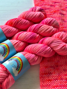 Rose Flower - Superwash Merino & Nylon - Hand Dyed Floral Inspired Yarn