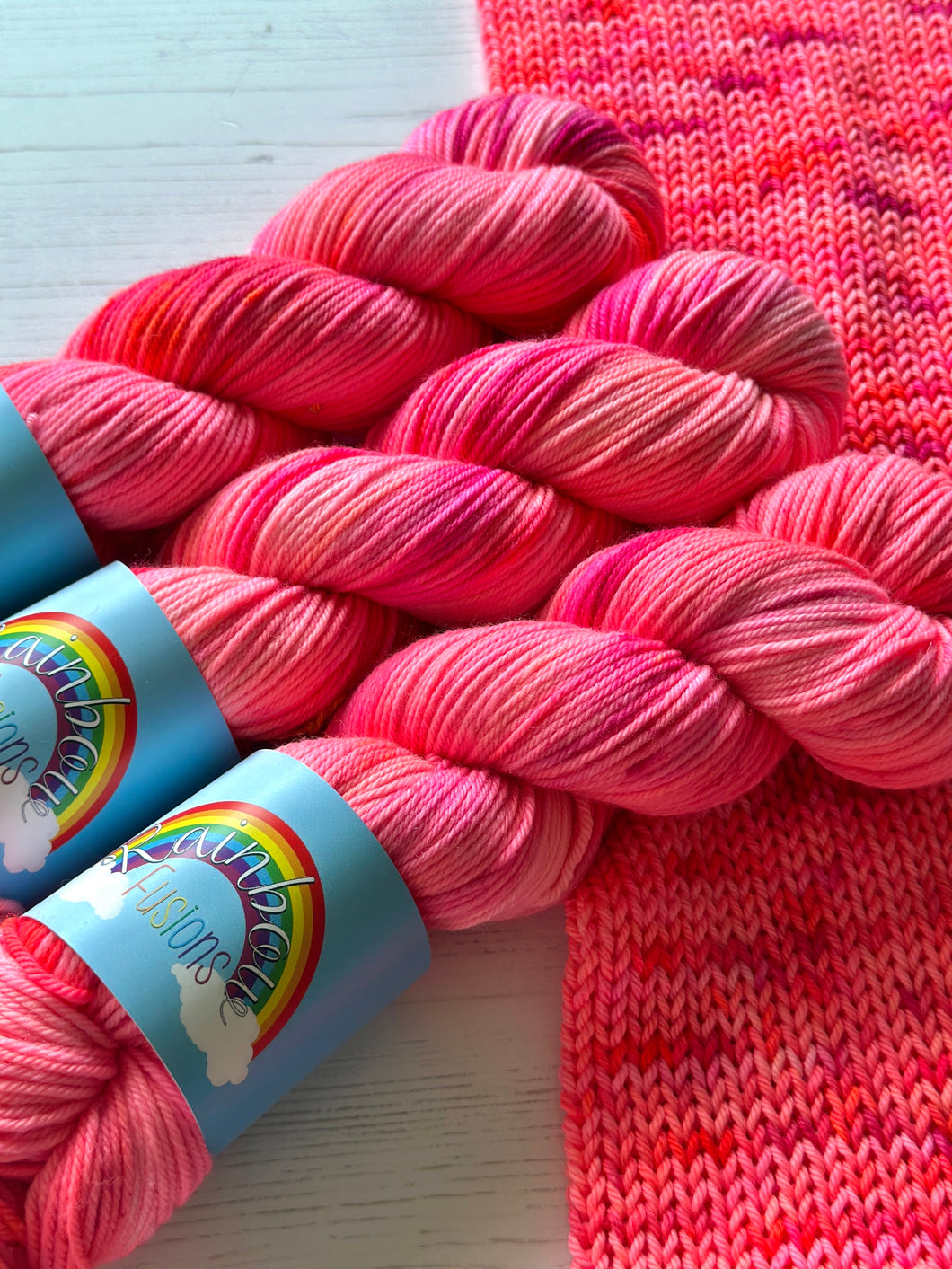 Rose Flower - Superwash Merino & Nylon - Hand Dyed Floral Inspired Yarn