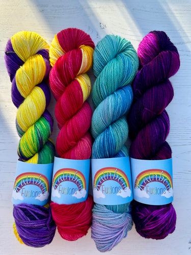 My Garden in Bloom - Hand Dyed Floral Inspired Yarn