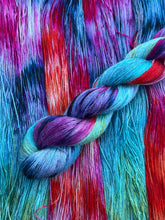Load image into Gallery viewer, ‘Coral Reef’ Bamboo &amp; Linen - Hand Dyed Plant Fibre Yarn - 4ply