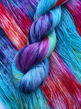 Load image into Gallery viewer, ‘Coral Reef’ Bamboo &amp; Linen - Hand Dyed Plant Fibre Yarn - 4ply