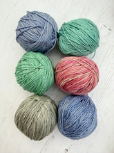 Load image into Gallery viewer, Colours - Mini Bundles of Organic Cotton &amp; Linen - Hand Dyed Plant Fibre - 4ply