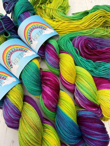 Aurora Borealis Pima Cotton - Hand Dyed Plant Fibre - DK