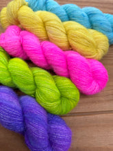 Load image into Gallery viewer, Bright Colours Set - Alpaca Merino &amp; Cotton Blend - Fluffy Hand Dyed - Autumn