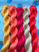 Load image into Gallery viewer, Warm Colours Bundle - Tencel - Natural Plant Fibre Hand Dyed Yarn