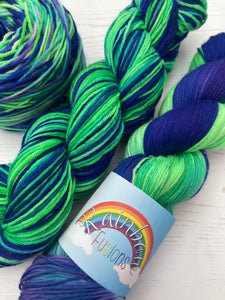 Aurora Borealis - Hand Dyed Yarn