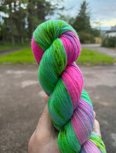 Load image into Gallery viewer, SALE - Neon Yarn - Hand Dyed 4ply Sock