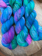 Load image into Gallery viewer, SALE - Aurora Borealis - Hand Dyed 4ply Sock Yarn