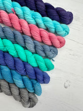 Load image into Gallery viewer, Aurora Borealis Themed - Hand Dyed Mini Skeins