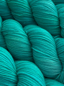 Just Jade - Superwash Merino & Nylon - Hand Dyed Semi Solid Yarn