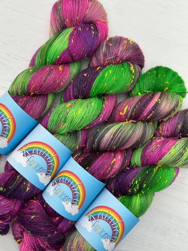Aurora Borealis - Denbighshire - Inspirational Hand Dyed Yarn