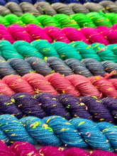 Load image into Gallery viewer, Aurora Borealis - Hand Dyed Mini Skeins Neon Neps