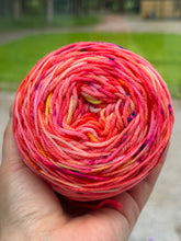 Load image into Gallery viewer, SPECIAL PRICE - Neon Red - Hand Dyed Yarn DK