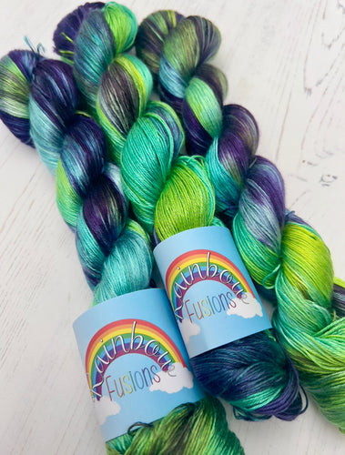 Aurora Borealis - Tencel - Hand Dyed Plant Fibre