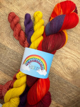 Load image into Gallery viewer, SPECIAL PRICE - Aurora Borealis - Hand Dyed 4ply Yarn with Mini Skeins