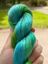 Load image into Gallery viewer, Greens &amp; Blues - Tencel - Hand Dyed Plant Fibre Yarn DK