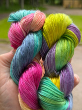 Load image into Gallery viewer, Pink Rainbow - Tencel - Hand Dyed Plant Fibre Yarn DK