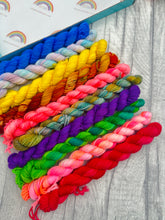 Load image into Gallery viewer, Mini Skeins - Grab Bag - 4ply Sock Yarn - Bundles of 10g 10