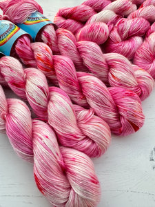 Pink Carnations Flower - Tencel - DK or 4ply Hand Dyed Plant Fibre Yarn