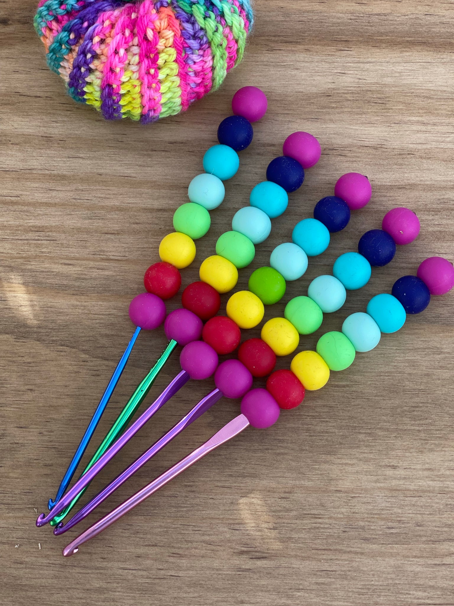 Rainbow Silicone Crochet Hook – Rainbow Fusions