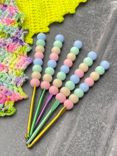 Load image into Gallery viewer, Pastel Rainbow Silicone Crochet Hook