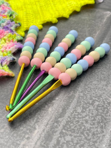 Pastel Rainbow Silicone Crochet Hook