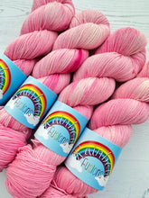 Load image into Gallery viewer, Pink Carnations Flower - Superwash Merino &amp; Nylon - DK or Sock Hand Dyed Yarn
