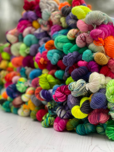 Mystery Mini Skeins - Superwash Merino & Nylon - DK or Sock